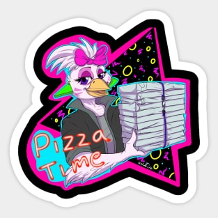 Pizza Time Chic Sticker